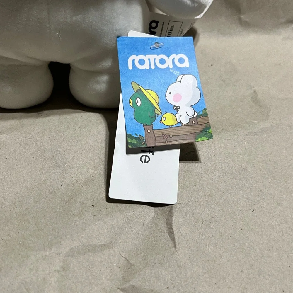 Miniso 10in Ratora Plush White Pink Cape Bunny‎ Stuffed Animal Kawaii Cute